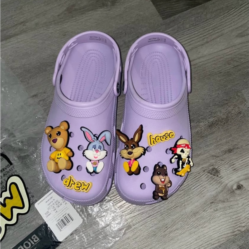 Drew House Limited Edition Crocs - lavender